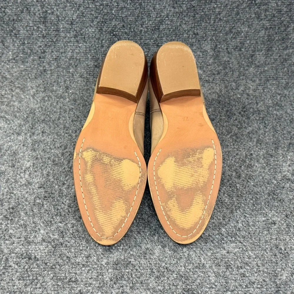 Madewell The Spencer Chelsea Ankle Boots Women's 7.5 Beige Brown Leather Slip On